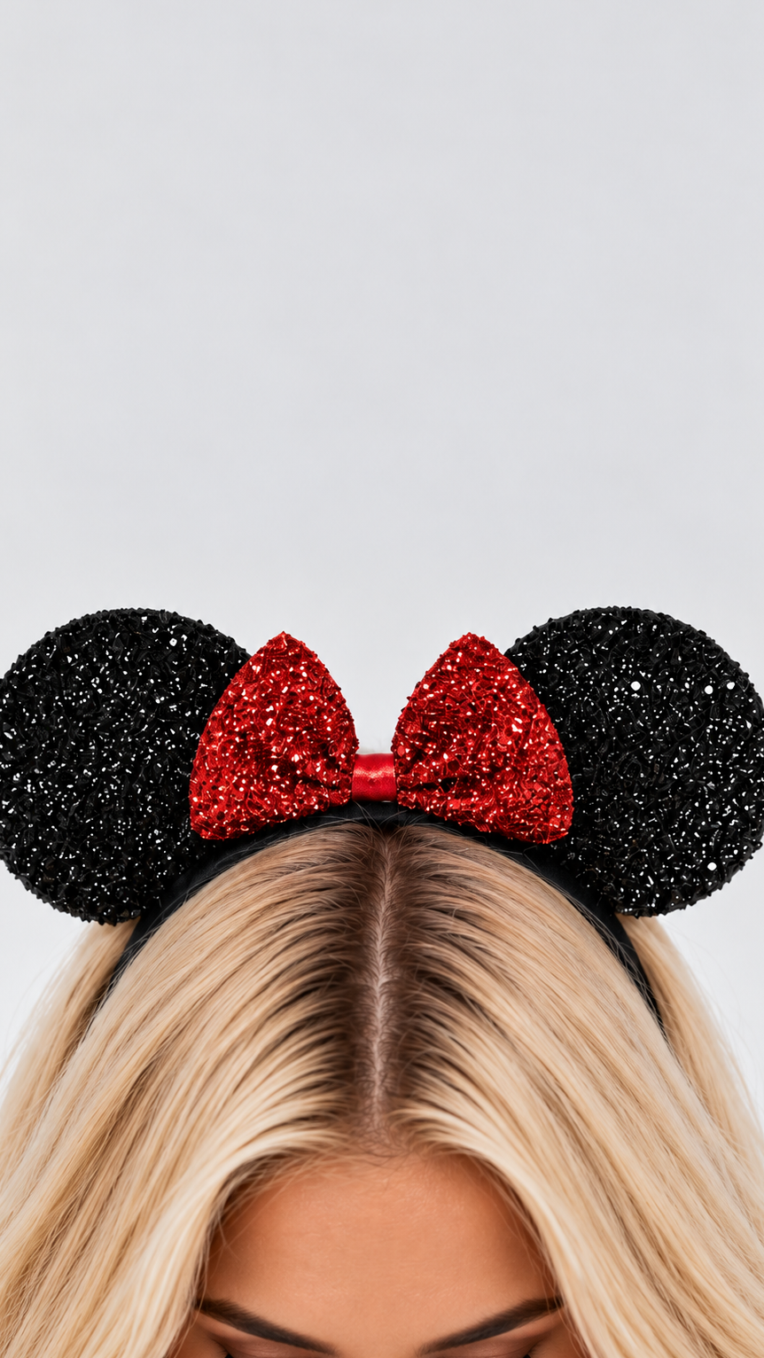 Sparkly Mouse Ears Headband