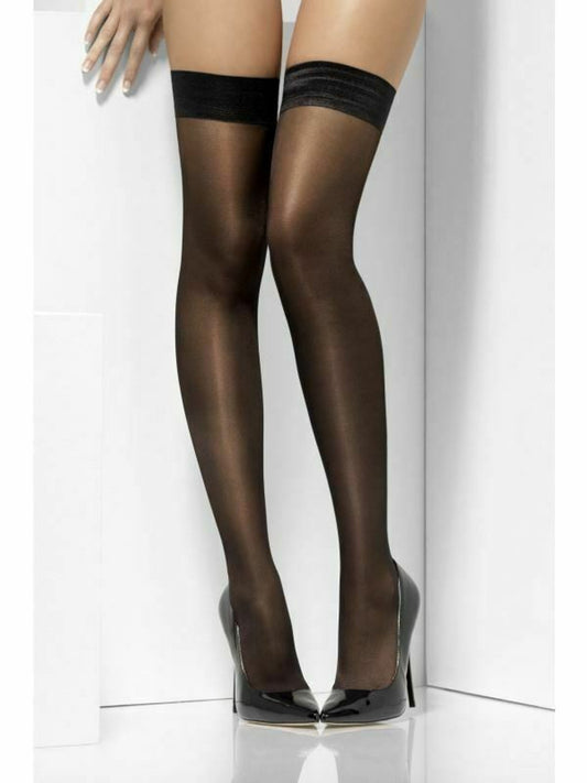Black Hold Up Stockings