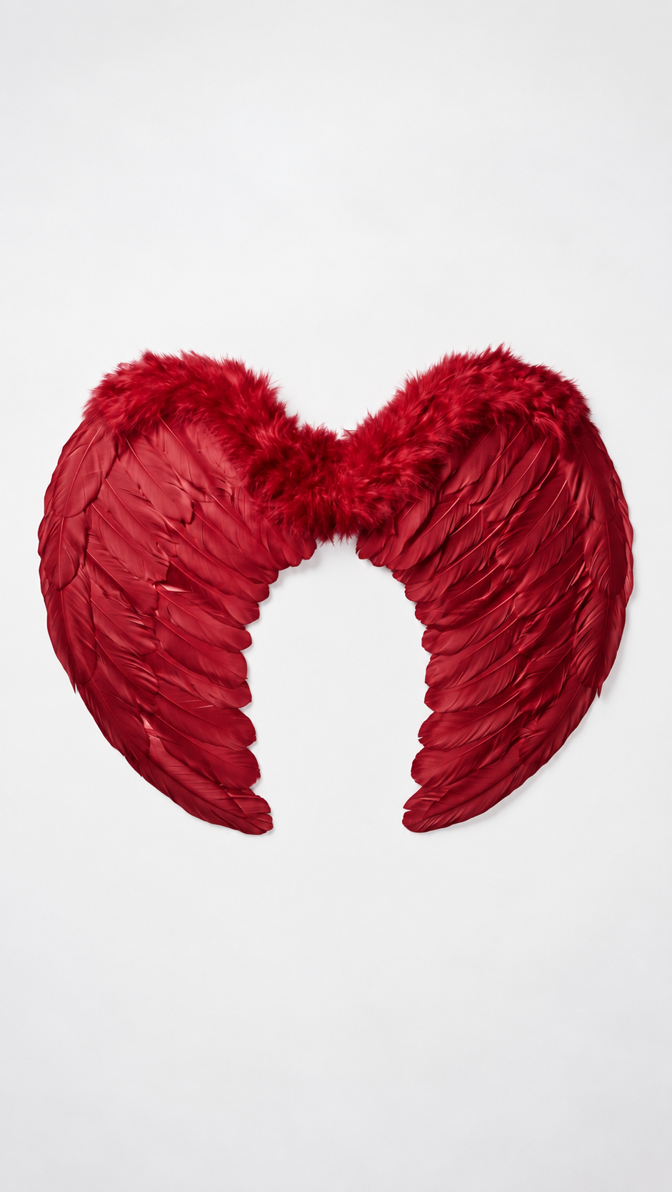 Red Feather Angel Wings