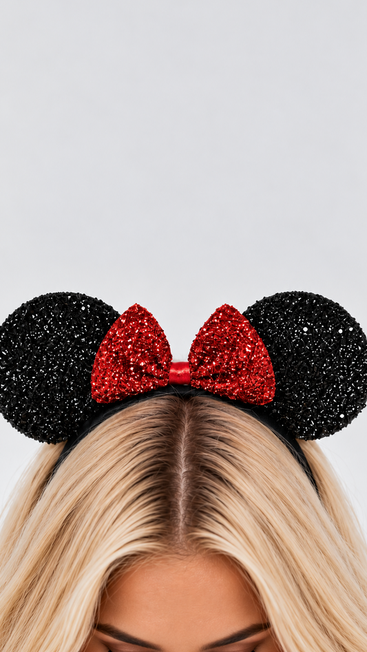 Sparkly Mouse Ears Headband
