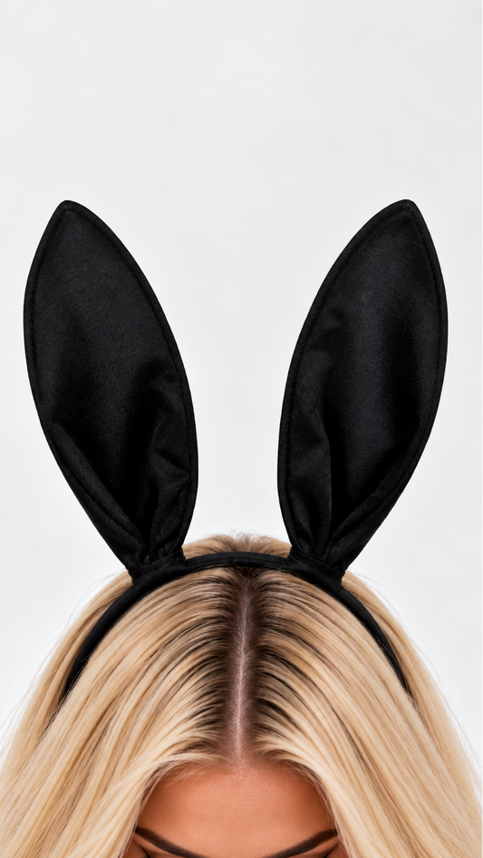 Black Bunny Ears Headband