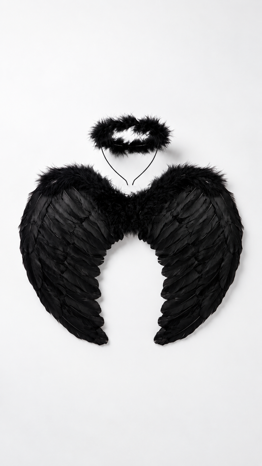 Black Angel Wing Set
