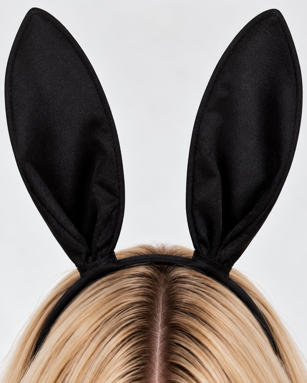 Black Bunny Ears Headband