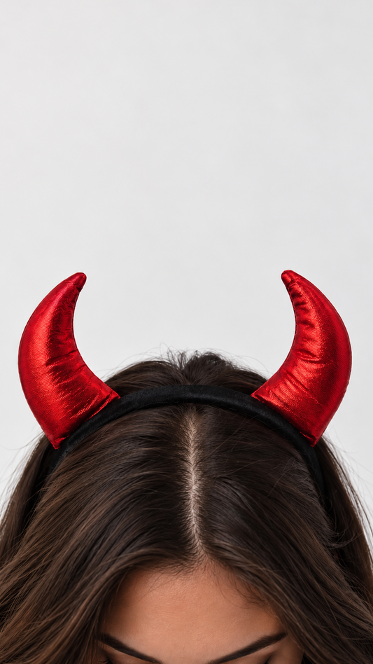 Red Devil Horn Headband