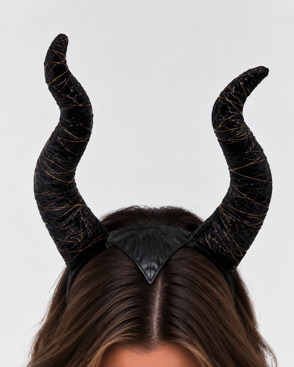 Black & Gold Horn Headband