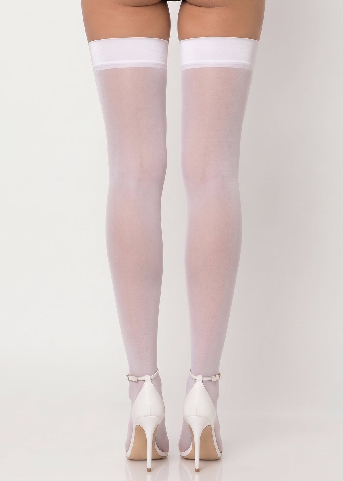White Hold Up Stockings