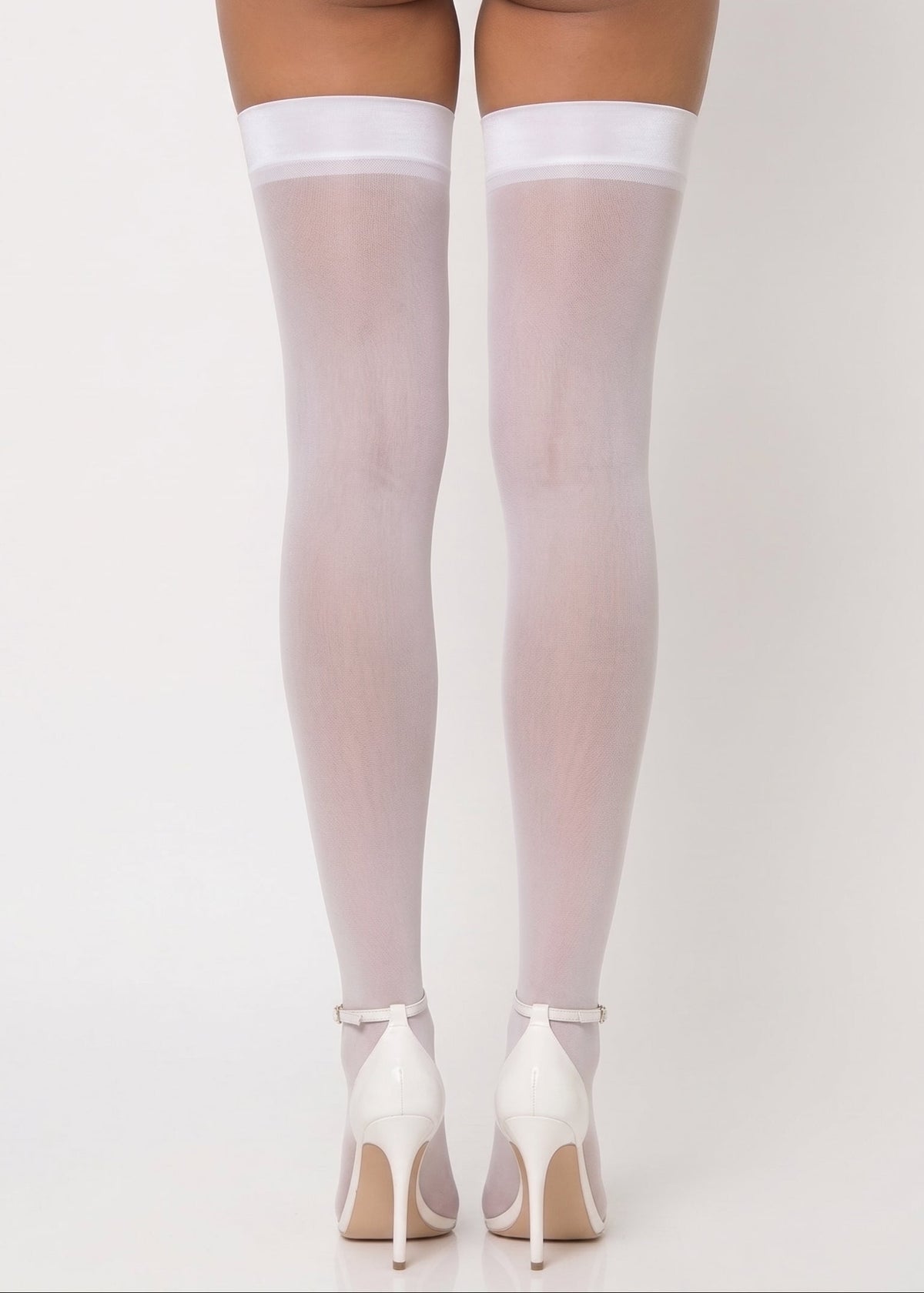 White Thigh Bow Stockings