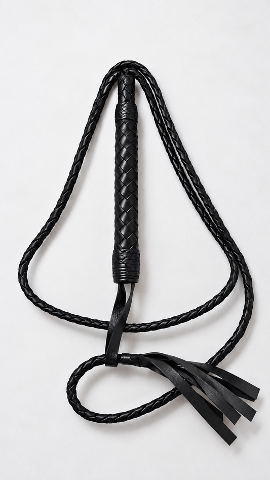 Long Braided Bullwhip Costume Accessory
